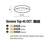 Stropní LED svítidlo Sovana TOP 45 CCT LED AZ3435 Azzardo