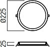 Zápustné LED svítidlo XFACE ROUND 3000K FCR04WW MWH