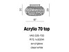 Stropní svítidlo Azzardo Acrylio 70 top VA5-026-700 AZ0054