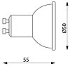 LED žárovka LD-SM1210-10 GTV GU10, 10W, 3000K, 720lm