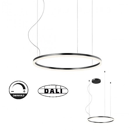 Stmívatelné závěsné LED svítidlo Orbit 01-1948-DALI 3000K Ø 60cm, Redo Group