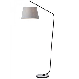 Stojací lampa 01-3078  KERMIT BLACK/GREY