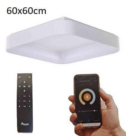 Chytré stropní LED svítidlo AZ4006 Solvent S 60x60cm Top CCT SMART 60, AZzardo