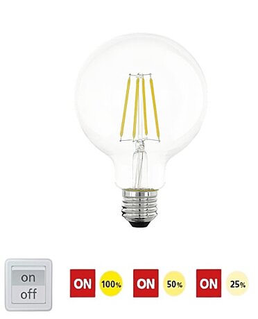 Krokově stmívatelná LED žárovka E27 7,3 W 110181 EGLO