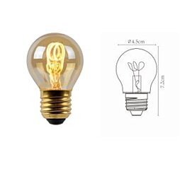 Stmívatelná LED žárovka 3W 49045-03-62 Lucide Ø 4,5 cm