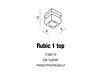 Stropní svítidlo Azzardo Rubic 1 top AZ0489
