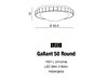 Stropní LED svítidlo Azzardo Gallant 50 Round AZ1593