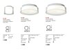 Stropní koupelnové LED svítidlo Naji 01-1453 Redo Group