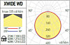 LED panel XWIDE 3000K WD3060WW MWH do kazetových stropů, IP40