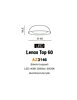 Stropní LED svítidlo Lenox Top 60 AZ3146 AZzardo