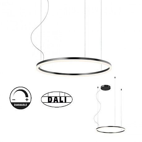 Stmívatelné závěsné LED svítidlo Orbit 01-1961-DALI 4000K Ø 60cm, Redo Group