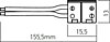 Napájecí kabel ST01PS10 pro 10mm LED pásky