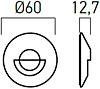 Dekorativní rámeček DK01ST SS pro svítidla z řady XDECK