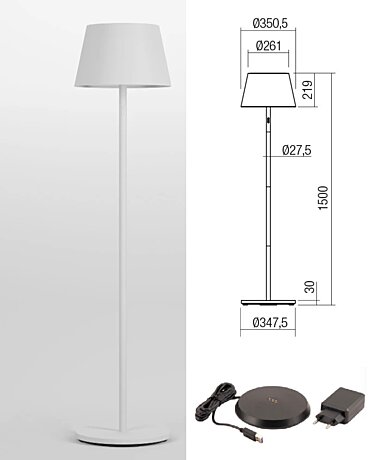 Stmívatelná lampa 90436 Teseo Redo group 2700K, 3000K, 4000K RGB