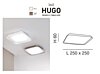 Stropní LED svítidlo 3645-61-102 25x25 HUGO Fabas