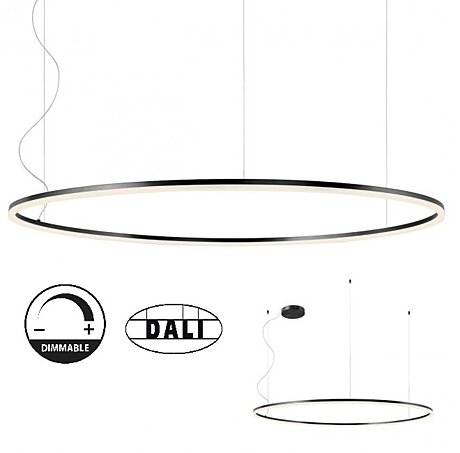 Stmívatelné závěsné LED svítidlo Orbit 01-1965-DALI 4000K Ø 150cm, Redo Group