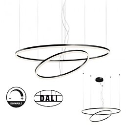 Stmívatelné závěsné LED svítidlo Orbit 01-1966-DALI 4000K Ø 100cm, Redo Group