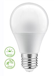 LED žárovka LD-A60CM3-10W s pohybovým i soumrakovým čidlem