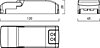 LED driver ATD1050.18 18W 9-18V/1050mA stmívatelný