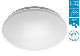 LED světlo GTV Wenus Duo 18W LD-WENDM18W-40 s čidlem IP44