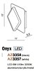 Nástěnné LED svítidlo Onyx AZ3358 AZzardo