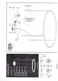 Montažní list LED svítidlo Orbit 01-1710 Dali 3000K Ø 60cm Redo Group