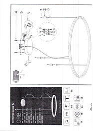 Montažní list LED svítidlo Orbit 01-1710 Triac 3000K Ø 60cm Redo Group