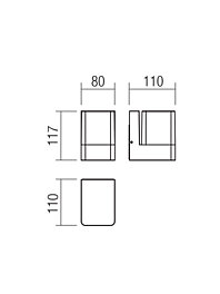 Montažní list Venkovní nástěnné svítidlo Smarter TOK 9,4W IP44 3000K