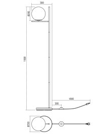 Montažní list Stojací lampa BOLDY 01-3074