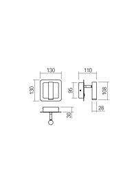 Montažní list Nástěnné LED svítidlo 01-3092 CLOSER LED 6W 3000K