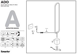 Montažní list Stmívatelná stojací LED lampa 01-3061 3000K